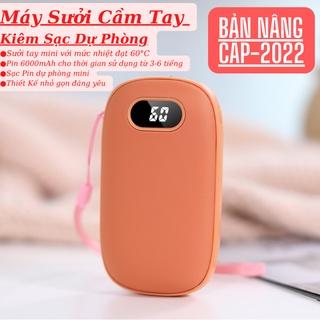 [BH 1 Năm] Máy Sưởi Ấm Mini Cầm Tay Kiêm Sạc Dự Phòng Sử Dụng 3-6h Với Dung Lượng Pin Lớn 6000mAh - Quà Tặng Tuyệt Vời