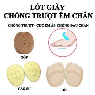 Miếng lót mũi giày 4D, gót giày cao gót nữ, chống rộng, thốn, đau chân, trầy chân, bảo vệ ngón chân gót sau (Bộ 2 miếng)