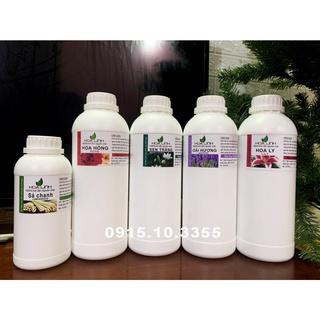 Tinh dầu nguyên chất :  Quế - BẠC HÀ- SẢ CHANH - HOA HỒNG....nguyên chất 100% , 1 LÍT - 500ML