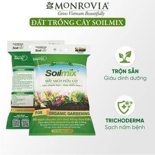 Đất trồng cây SOILMIX cho kiểng lá, hoa hồng, sen đá, rau hữu cơ, bổ sung nấm đối kháng trichoderma, đá perlite