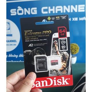 Thẻ nhớ MicroSDXC SanDisk Extreme PRO A2 - 64GB V30 U3 170MB/s