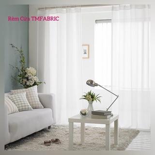 Rèm Voan Trắng Đục Lỗ Trang Trí Xinh Xắn, Rèm Cửa Sổ, Trang Trí Decor Phòng