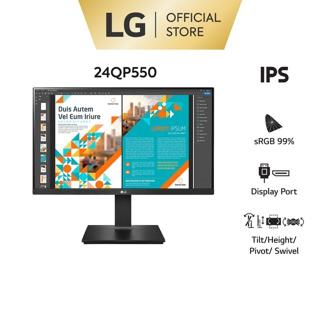 [Mã ELMALL51 giảm 5% đơn 300K] Màn hình LG 24QP550-B 23.8'' QHD IPS 75Hz AMD FreeSync™ HDR10 sRGB 99%