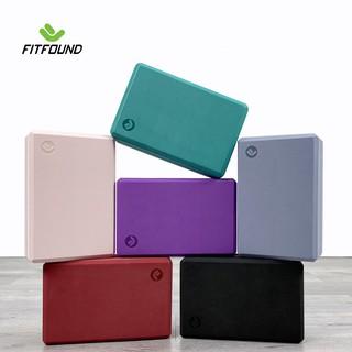 Gạch Gối Tập Yoga EVA Nặng 300G Viền Kẻ Độ Cứng Cao Không Lún - Yoga blocks FITFOUND