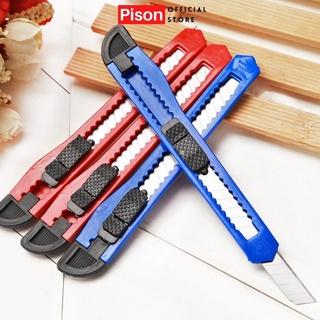 Dao rọc giấy cắt giấy vỏ nhựa Pison kích thước 12cm - SP0770 - 1 cái