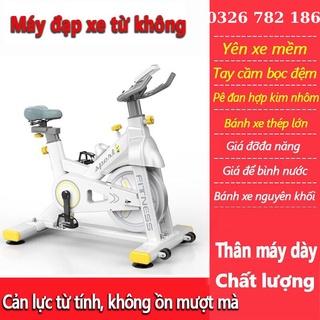 Xe đạp thể dục, máy tập gym tại nhà sử dụng Kháng lực từ tính, đạp êm Sport Fitness kèm cảm ứng nhịp tim