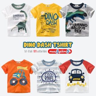 Áo bé trai cộc tay EROKIDS áo thun cho bé in hình vui nhộn chất cotton hàng xuất Âu Mỹ