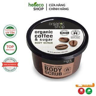 Tẩy Tế Bào Chết Toàn Thân Làm Sạch Sâu Và Cấp Ẩm Organic Coffee & Sugar Body Scrub 250ml - Nga Chính Hãng