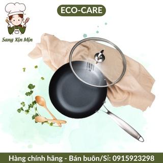 Chảo bếp từ Ecocare 26 - 28cm sâu lòng 8cm có vung - Chảo từ chiên xào chính hãng bền đẹp