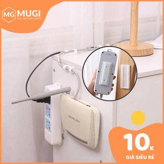 (ĐỒNG GIÁ 10K) Bộ miếng dán ổ cắm điện tháo lắp tiện dụng - Giá đỡ treo tường thông minh