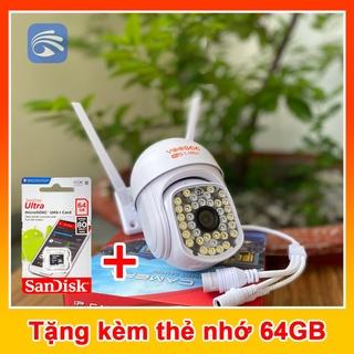 Camera Ngoài Trời YooSee PTZ Mini 36 LED Ban đêm có màu - ComBo Kèm Thẻ Nhớ