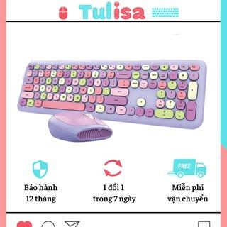 Bộ bàn phím chuột không giây Tulisa gaming chuột bàn phím máy tính laptop kết nối không dây 666