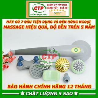 Máy massage cầm tay máy mát xa cầm tay 7 đầu hồng ngoại King Massager