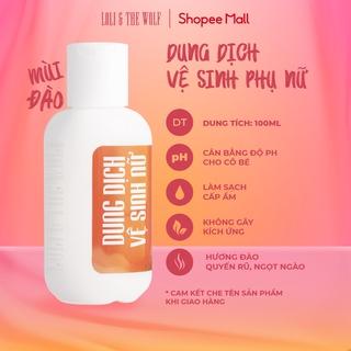 Dung Dịch Vệ Sinh Phụ Nữ Loli The Wolf Mùi Đào Thơm Mát Thành Phần Tự Nhiên Chai 100ml