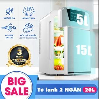 [SIÊU SIÊU GIẢM GIÁ TỚI 50%] Tủ lạnh mini 20L 2 ngăn có hiển thị nhiệt độ