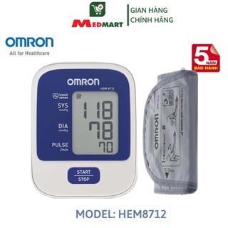 Máy Đo Huyết Áp Điện Tử OMRON Hem 8712 [Chính Hãng], Đo Bắp Tay Bảo Hành 05 Năm - Medmart