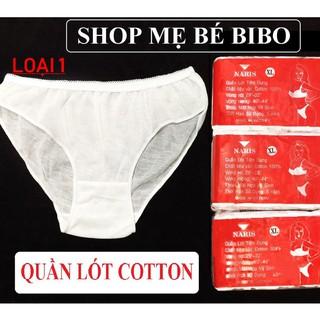 (Loại 1) SET 6 QUẦN LÓT GIẤY 100% COTTON DÙNG 1 LẦN CHO MẸ BẦU SAU SINH/SINH VIÊN HỌC QUÂN SỰ/ DU LỊCH/ SPA