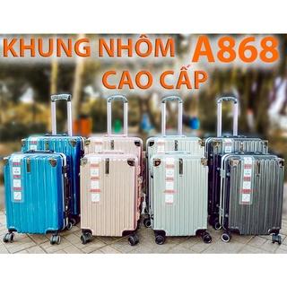 [Mã INCU300 giảm 300K đơn 499K] Vali khung nhôm khóa sập cao cấp A868 VINALUG