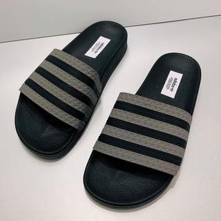 Dép nam quai ngang adidas , dép unisex thời trang đế cao su full box - Lux Store