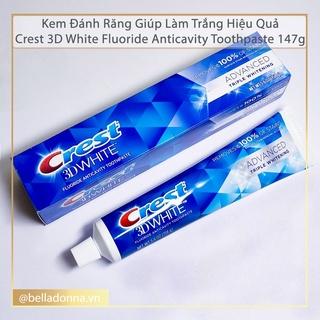 Kem Đánh Răng Giúp Làm Trắng Hiệu Quả Crest 3D White Fluoride Anticavity Toothpaste 147g