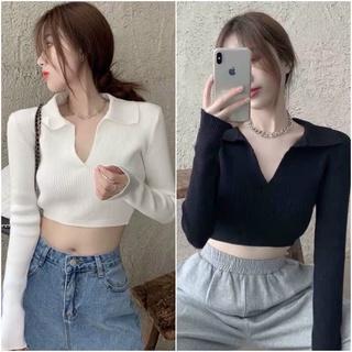 ÁO CROPTOP TAY DÀI HỞ LƯNG GỢI CẢM XINH ĐẸP G9