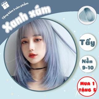 Thuốc nhuộm tóc tại nhà Xanh Xám Khói - kèm oxi - cần sử dụng tẩy - Keaihairdye