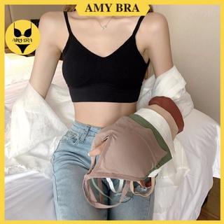 Áo Bra Tập Gym Gân Tăm - Áo Ngực Mút Mỏng Không Gọng - Bra Nữ Hở Lưng AMY BRA  367