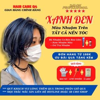 Thuốc Nhuộm Dưỡng Tóc Màu Xanh Đen Than Chì, Xanh Dương Tối, Xanh Đen Khói - Hair Care Q4