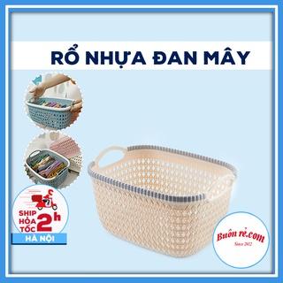 rổ nhựa giả đan mây