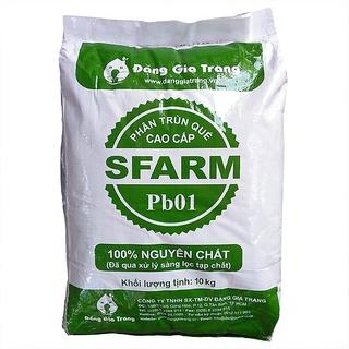 Phân trùn quế cao cấp 10 Kg, Sfarm trồng rau sạch và hoa, bằng đất sạch, xơ dừa và phân bón hữu cơ