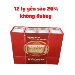 [Mã BMLT35 giảm đến 35K đơn 99K] Túi xách 12 Yến Sào cao cấp win'snest Tổ Yến Chưng Sẵn Không Đường 20% (70 ml/ lọ)