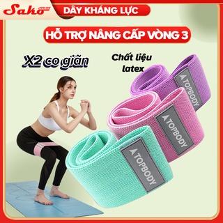 Dây kháng lực tập gym, dây miniband tập mông đùi SAKO SPORT Vải