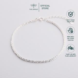 Lắc tay bạc nữ TLEE dây xù bắt sáng lấp lánh TleeJewelry LT0100