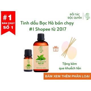 Tinh dầu Bạc Hà Mộc Nhiên nguyên chất có kiểm định tặng kèm que khuếch tán