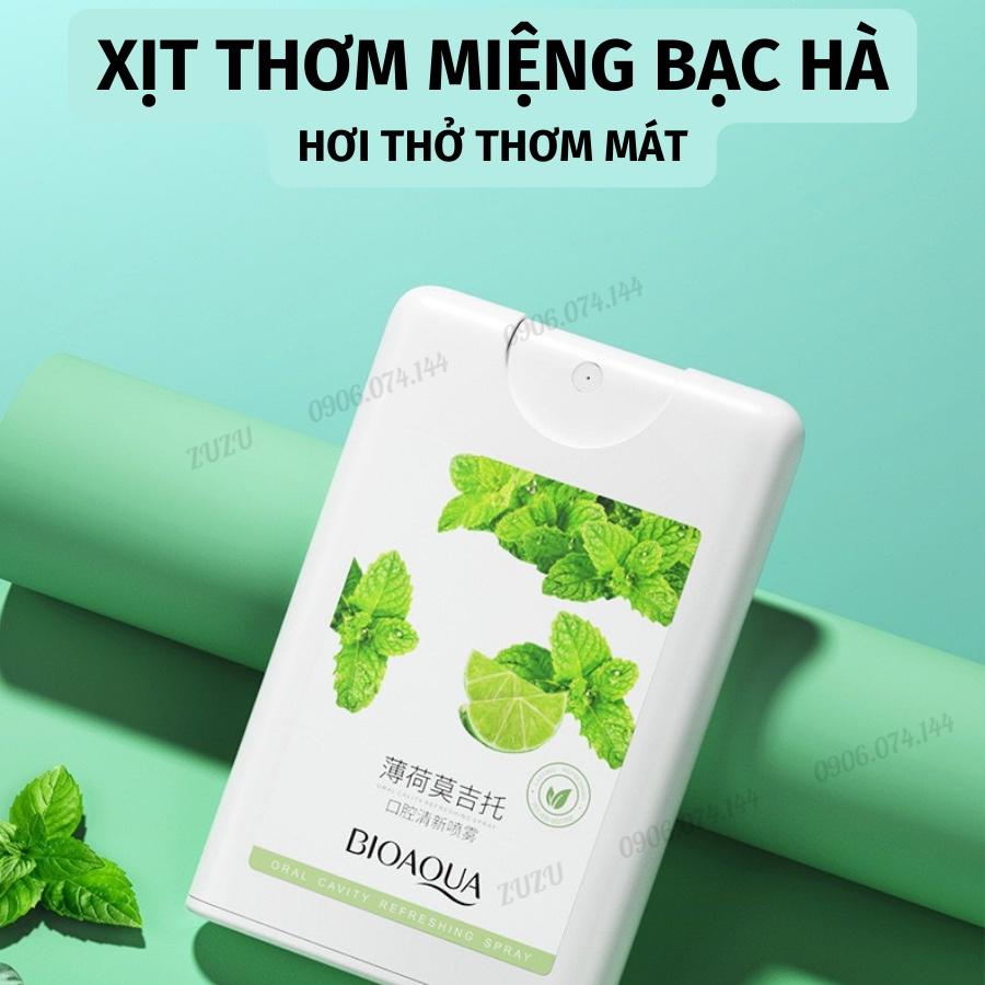 Công dụng của xịt thơm miệng đào, bạc hà là gì?