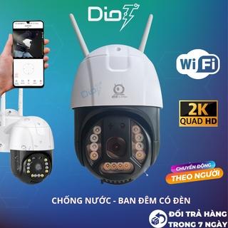 Camera IP wifi ngoài trời V380 Pro 5.0 mpx chống nước xoay 360 độ ,đàm thoại 2 chiều quay đêm có màu nhờ LED