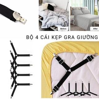 Set 4 kẹp ga gra nệm giường chống xê dịch cố định ga giường