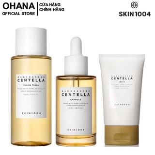 Bộ 3 Sản Phẩm Giảm Mụn, Phục Hồi Da Skin1004 (Toner 210ml + Tinh Chất 55ml Và Kem Dưỡng 75g Trắng)