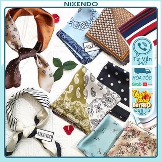 Khăn Bandana Lụa Vuông 70x70 choàng Cổ trùm đầu đi biển Buộc Tóc, Áo Yếm - Nikendo KL1