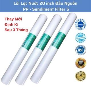 Lõi Lọc Nước 20 inch - Lõi Lọc Thô Công Nghiệp Số 1 PP Đầu Nguồn Dùng Cho Cốc Lọc 20 inch