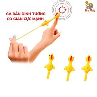 Đồ Chơi Gà Bắn Cao Su Silicon - Gà Bắn Dính Tường Chất Liệu An Toàn Cho Bé Vui Chơi Thích Thú - Shop Mẹ Mốc ,GCS