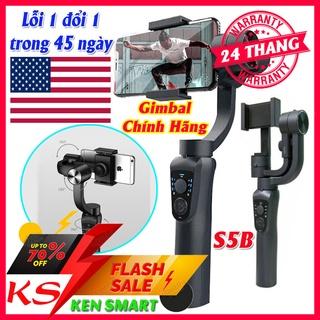 【BH 5 NĂM】Tay Cầm Chống Rung Điện Tử Gimbal S5B Có Bluetooth - Gimbal Điện Thoại Chống Rung - Có Chân Đỡ Tự Đứng