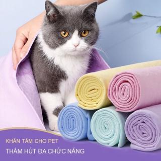 Khăn Tắm Cho Chó Mèo Size Lớn 66x43cm Chất Liệu PVA Siêu Thấm Hút MIAOCAT