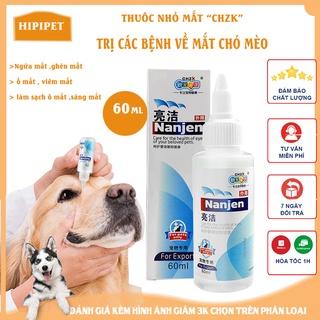 THUỐC NHỎ MẮT CHO CHÓ MÈO CHZK TRỊ VIÊM MẮT , CÁC BỆNH VỀ MẮT-60ML