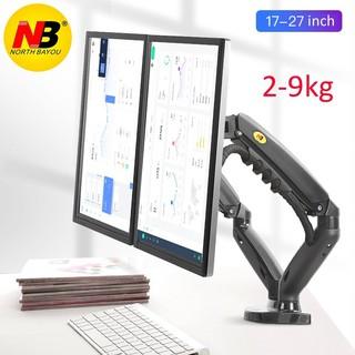 Giá treo màn hình kép NB F160 17-27 inch, tải trọng 9kg mỗi bên, H160 xếp 2 màn hình trên dưới tải 9kg