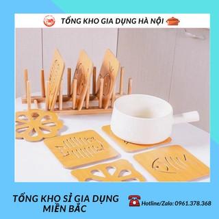 MIẾNG LÓT NỒI BÁT ĐĨA BẰNG GỖ SANG CHẢNH 14,5CM TỔNG KHO SỈ GIA DỤNG