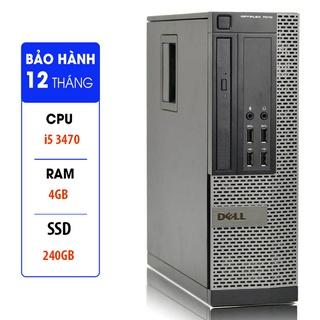 Case máy tính đồng bộ DELL Optiplex 7010 core i5 3470, ram 4GB, ổ cứng SSD 240GB