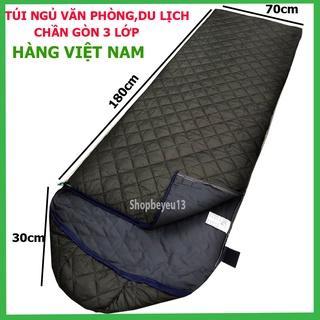 Túi ngủ văn phòng,du lịch chần bông 2 mặt cao cấp(không bị vón bông khi giặt)