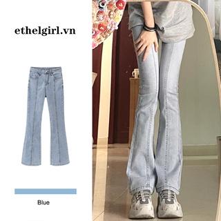 Ethelgirl Quần jeans Dài Ống Loe Thời Trang Dành Cho Nữ