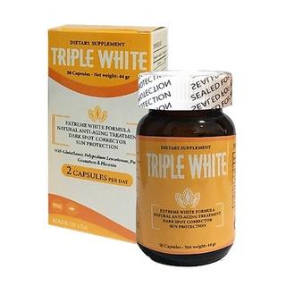 ✅(CHÍNH HÃNG) Viên Uống Triple White - Trắng Da, Chống Nắng, Giảm Thâm Nám Hộp 50 viên